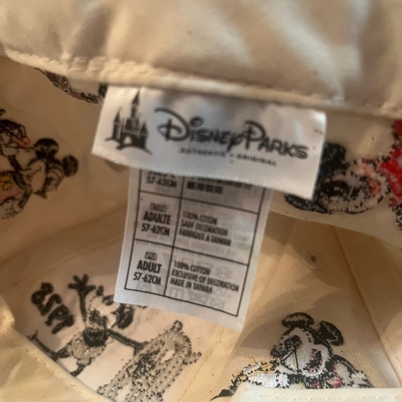 Disney Parks Hat by Disney Walt Disney World Tan Baseball Hat w Characters/Yrs - Picture 5 of 7